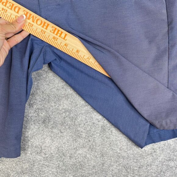 Travis Mathew Shorts Men's 30 Blue Golf Flat Front Chino 10 inch Inseam Stretch - Picture 3 of 6